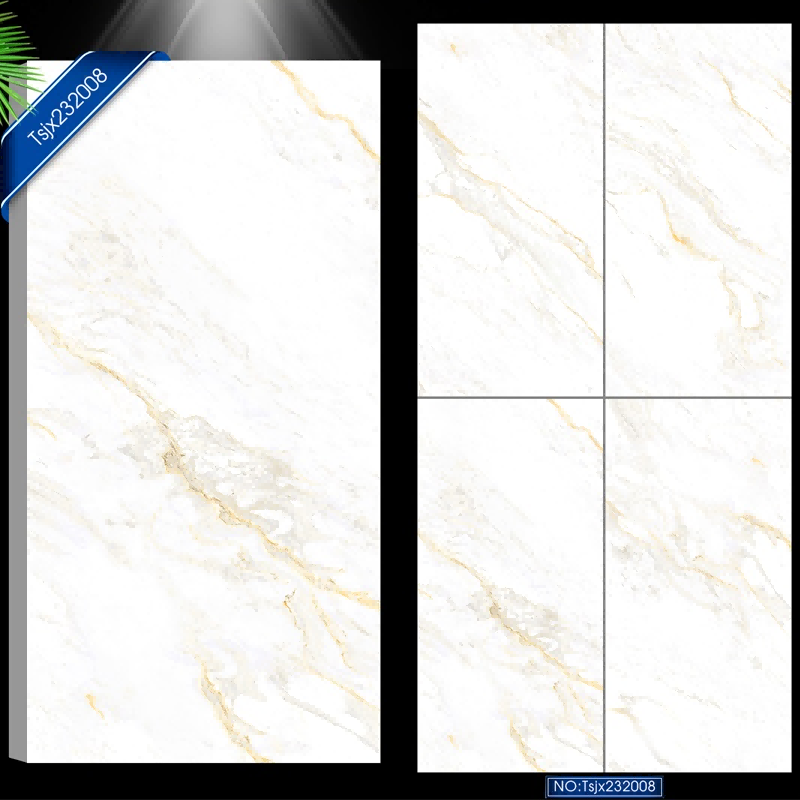 Gold Carrara White Marble tile supplier from China