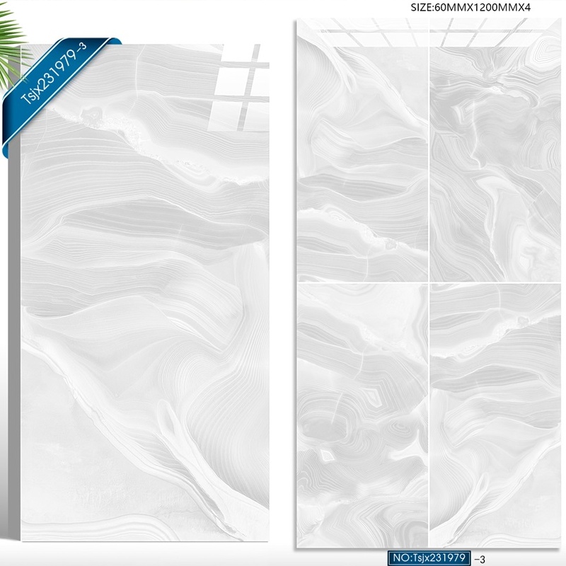 Modern White Marble Porcelain Ceramic Tiles 600X1200