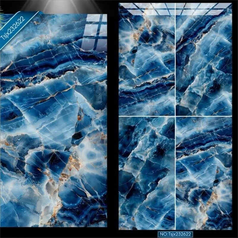 Blue 600*1200mm Luxury Porcelain Tiles