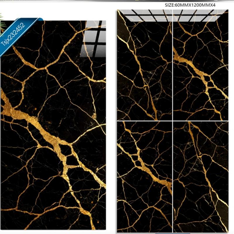 600*1200mm Black Gold Porcelain Tiles