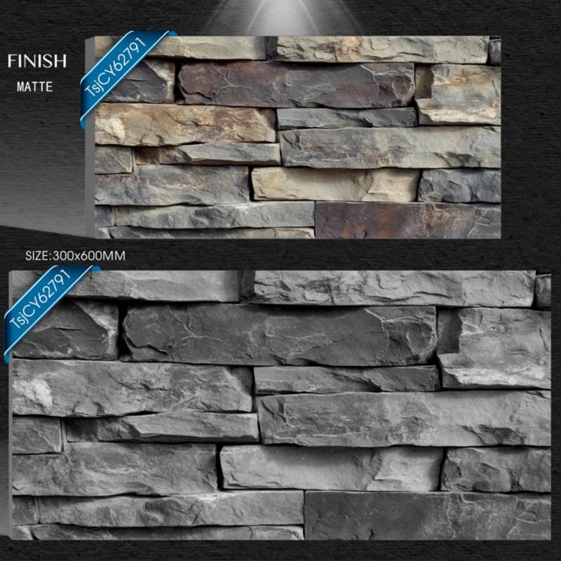 Rustic Stone Texture Exterior Wall Tile