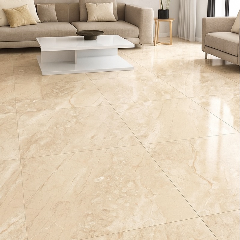 Custom Design Beige Marble Floor Tile