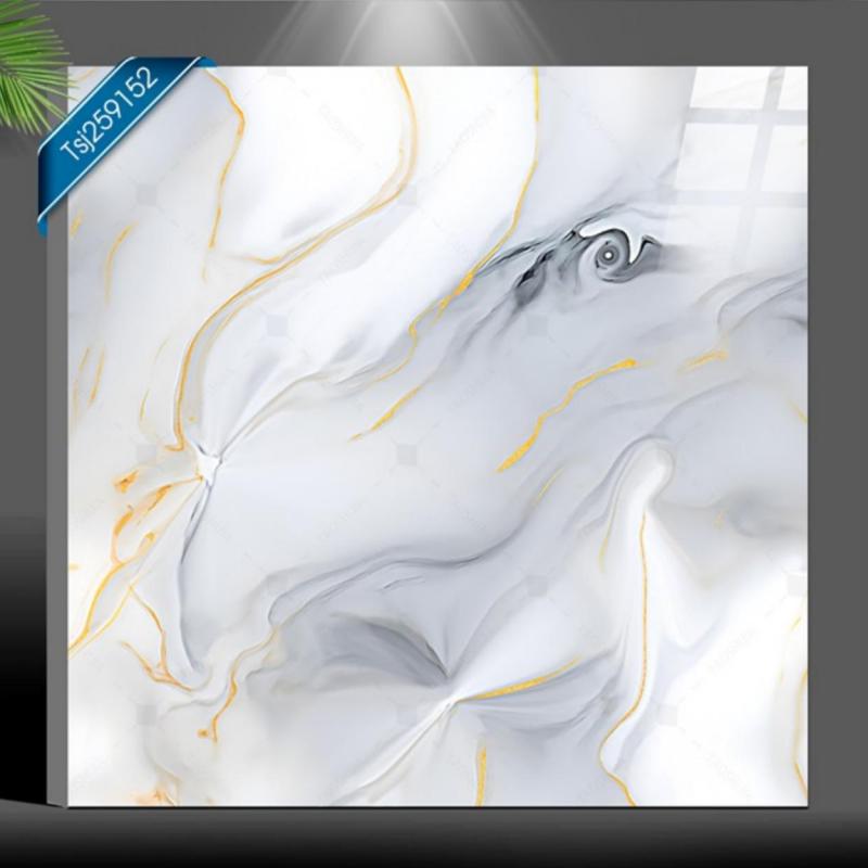 High Gloss White Gold Finish Tiles