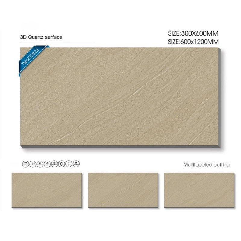 Large Format Matte Stone Porcelain Tile