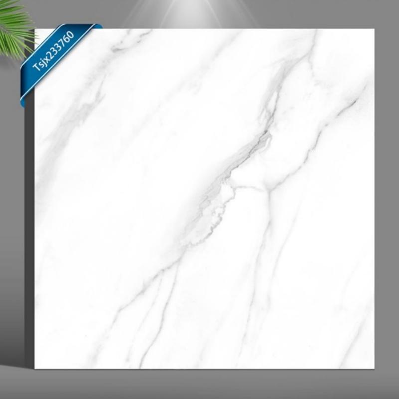 Glossy White Marble Porcelain Floor Tile