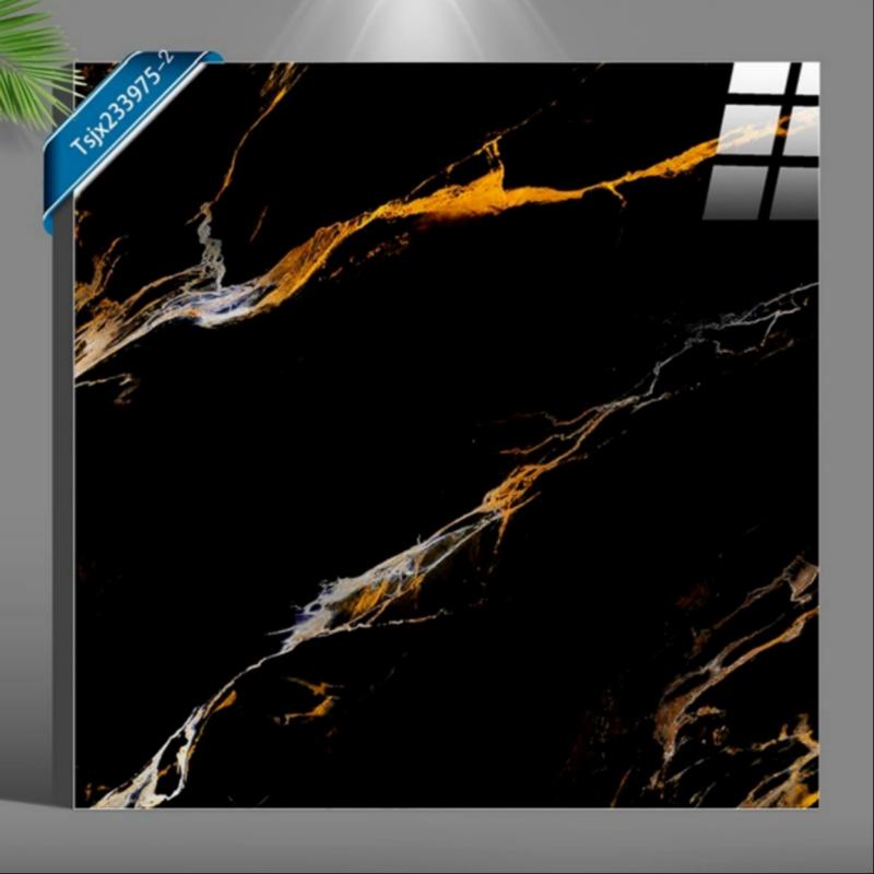 Modern Black Marble Ceramic Tile