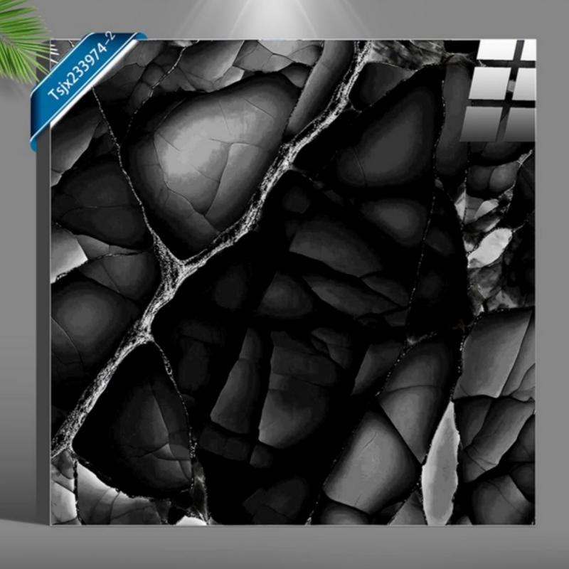 Indoor Luxury Black Ceramic Floor Tile