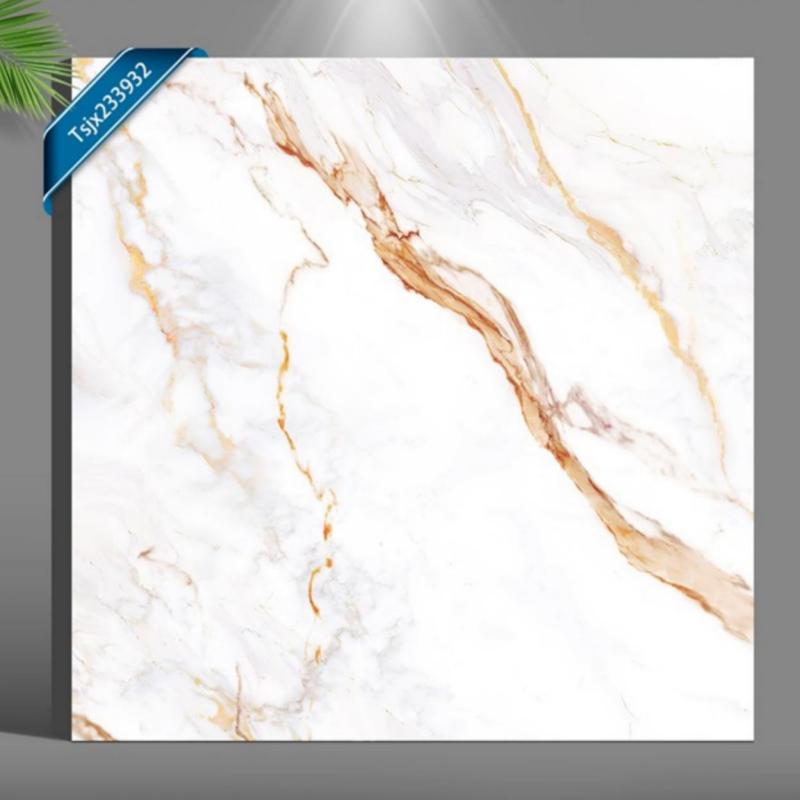 Indoor Floor Glossy Finish Marble Tile
