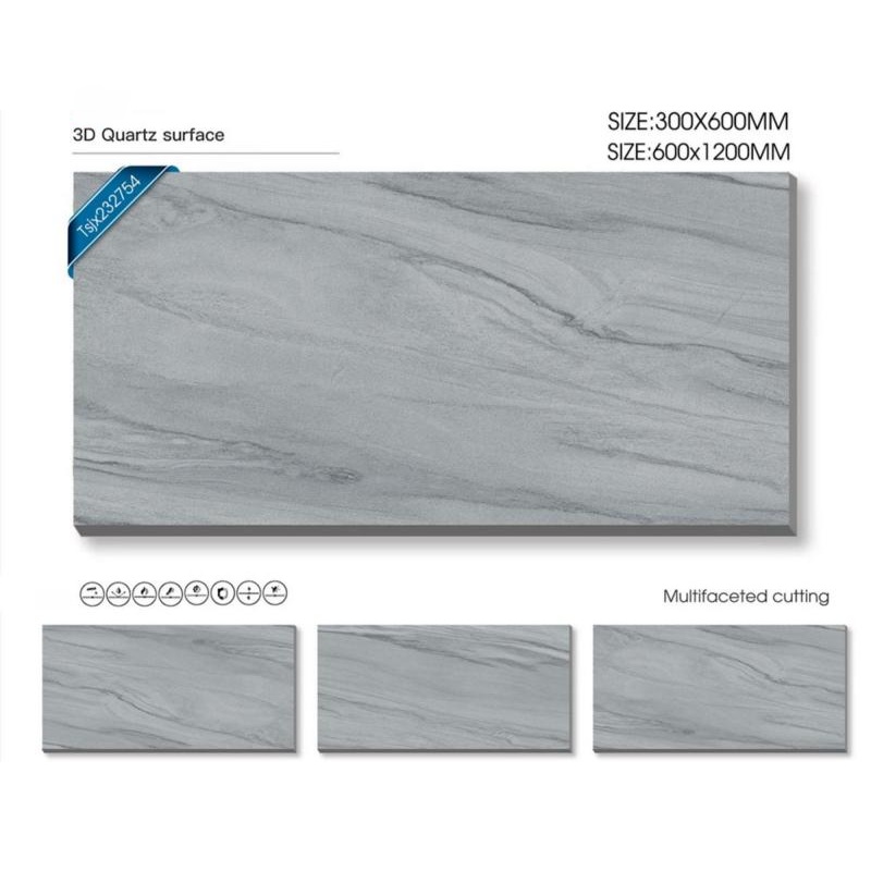 Large Format Grey Matte Porcelain Tile