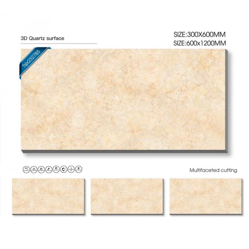 Matte Light Beige Indoor Porcelain Tile