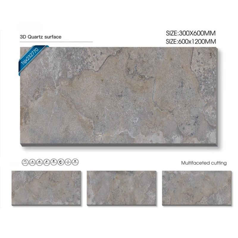 Uniform Texture Matte Stone Look Tile