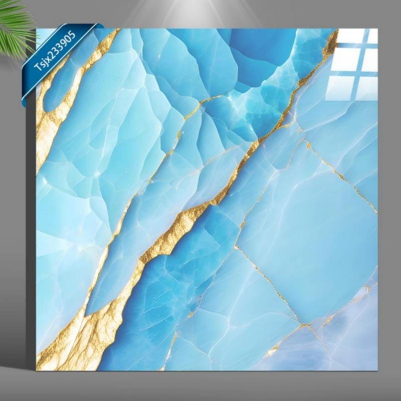 Modern Blue Decorative Ceramic Floor Tile