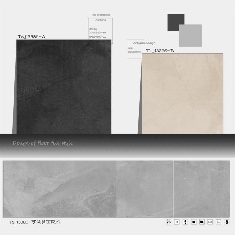 Factory Supply Cement Look Porcelain Tile