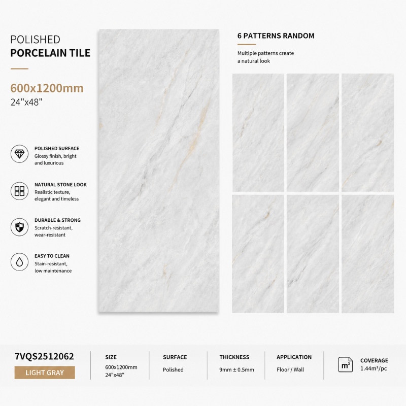 OEM ODM Light Grey Ceramic Tile OEM ODM Light Grey Ceramic Tile