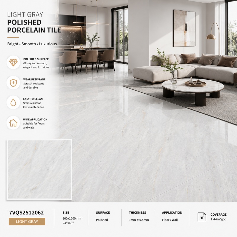 Polished Finish Grey Floor Ceramic Tile Polished Finish Grey Floor Ceramic Tile