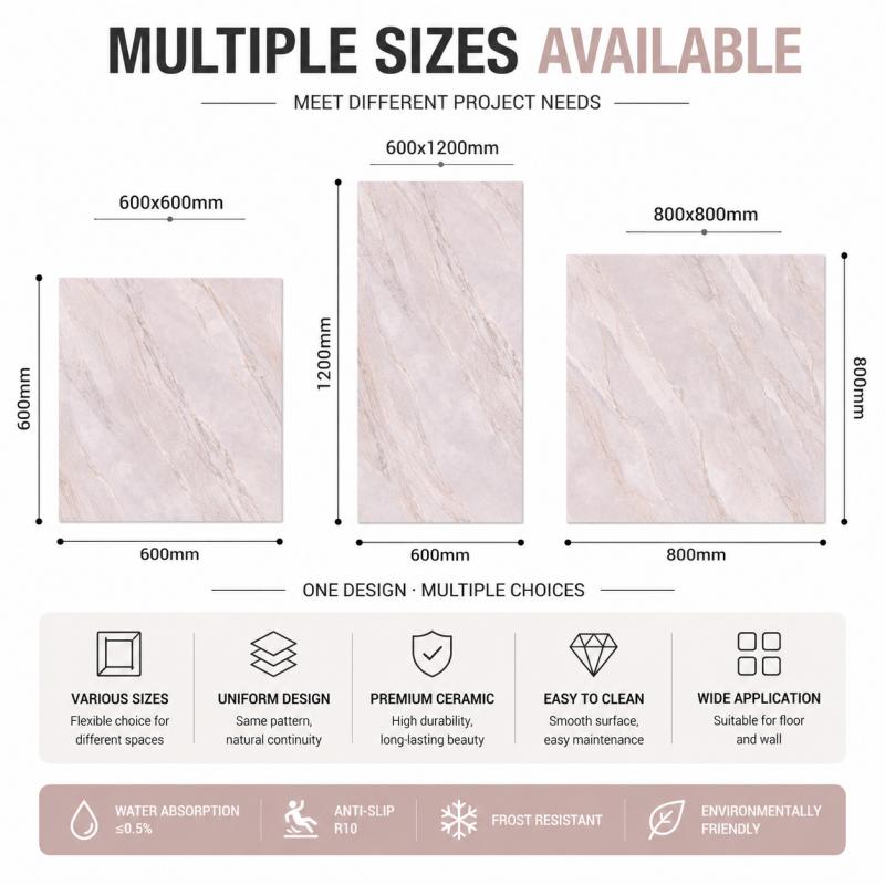 Large Format Indoor Glossy Surface Tile