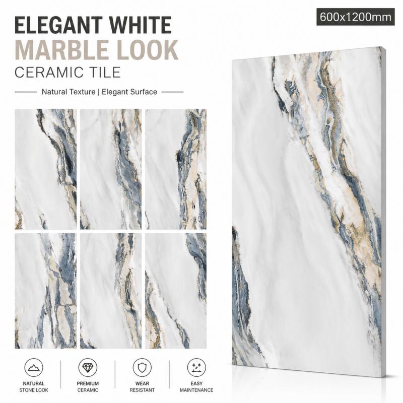 Large Format Living Room Ceramic Tile