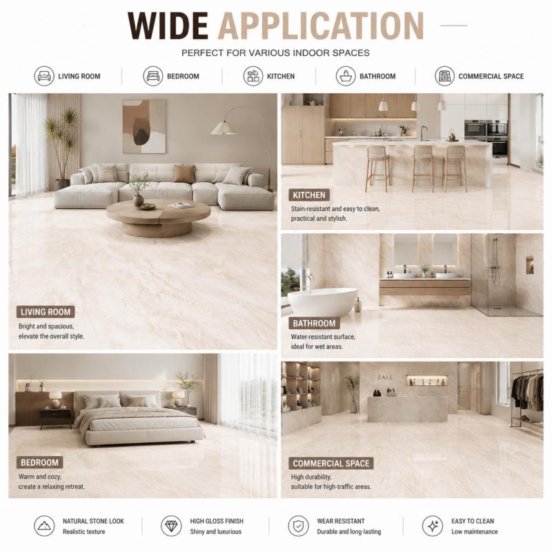 OEM&ODM Warm Beige Ceramic Floor Tile OEM&ODM Warm Beige Ceramic Floor Tile