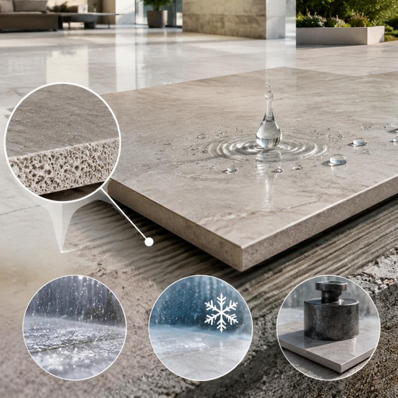 Low Water Absorption Porcelain Floor Tile