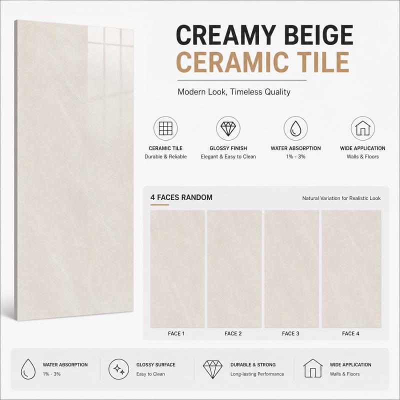 Wholesale Cream Beige Gloss Finish Tile Wholesale Cream Beige Gloss Finish Tile