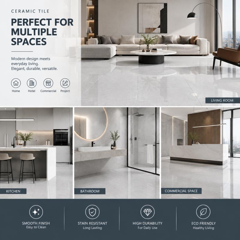 Marble Look Contemporary Interior Ceramic Tile