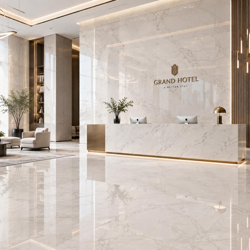 600x1200 Glossy Marble Ceramic Tile